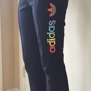 Rare Vintage Rainbow Addidas Sweats